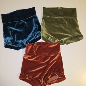 Velvet Kids Bottoms - Teal, Olive, Rust